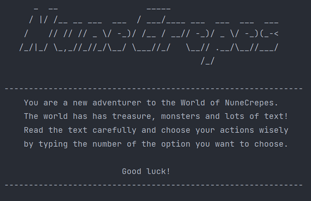 Text-Based Adventure Game